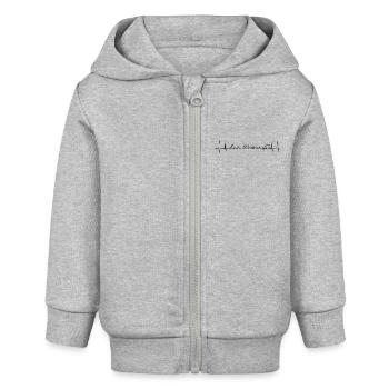 Baden-Württemberg - Baby Organic Kapuzenjacke Baby Connector von Stanley/Stella - Grau meliert - Vorne