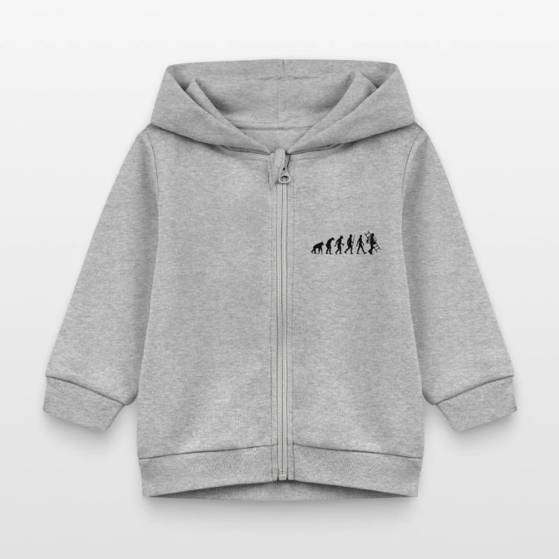 Evolution Schornsteinfeger Baby Organic Kapuzenjacke Baby Connector von Stanley/Stella