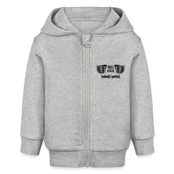 99% angel - Veste à capuche bébé bio Stanley/Stella - gris chiné - Devant