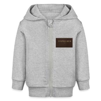 INSPIRE MOI - Veste à capuche bébé bio Stanley/Stella - gris chiné - Devant