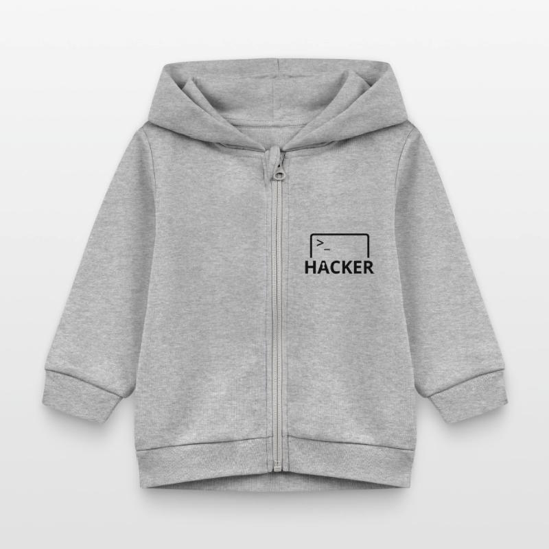 Hacker Informatiker Computer Programmierer Baby Organic Kapuzenjacke Baby Connector von Stanley/Stella