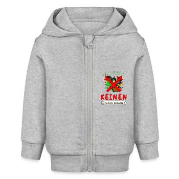 Setzlinge ziehen - Gartenfreunde - Baby Organic Kapuzenjacke Baby Connector von Stanley/Stella - Grau meliert - Vorne