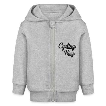 Radsport - Baby Organic Kapuzenjacke Baby Connector von Stanley/Stella - Grau meliert - Vorne