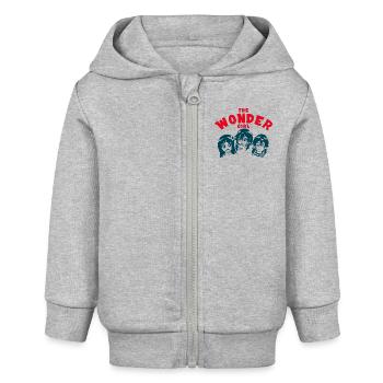 The Wonder Girl Graphic - Baby Organic Zip-up Hoodie by Stanley/Stella - heather grey - Front