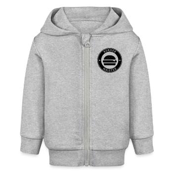 Mayor Chest Logo - Baby Organic Zip-up Hoodie by Stanley/Stella - heather grey - Front
