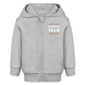 Dancing Crew - Baby Organic Kapuzenjacke Baby Connector von Stanley/Stella - Grau meliert - Vorne