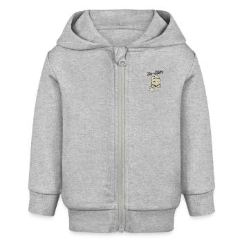Tea-Shirt - Baby Organic Kapuzenjacke Baby Connector von Stanley/Stella - Grau meliert - Vorne