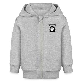 Anonymous - Baby Organic Kapuzenjacke Baby Connector von Stanley/Stella - Grau meliert - Vorne