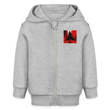 Jack - Baby Organic Zip-up Hoodie by Stanley/Stella - heather grey - Front