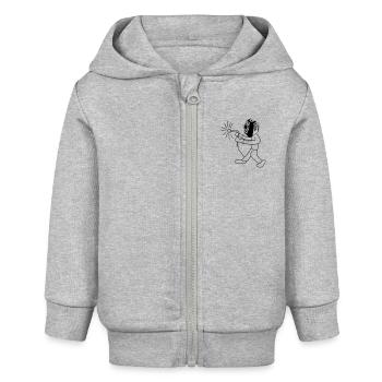 Welder - Baby Organic Zip-up Hoodie by Stanley/Stella - heather grey - Front