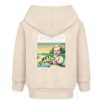 Jeune pêcheur - Cadeau Naissance Fille - Veste à capuche bébé bio Stanley/Stella - écru doux - Dos