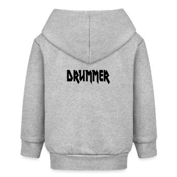 Batteur - Veste à capuche bébé bio Stanley/Stella - gris chiné - Dos