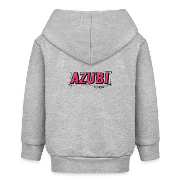 The new trainee - Trainee - Baby Organic Zip-up Hoodie by Stanley/Stella - heather grey - Back