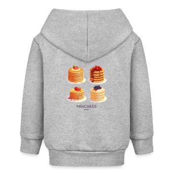 Fruchtige Pfannkuchen - Baby Organic Kapuzenjacke Baby Connector von Stanley/Stella - Grau meliert - Hinten