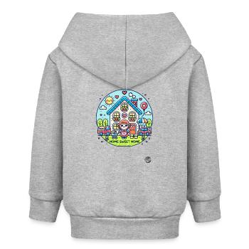Home Sweet Home, Mama - Baby Organic Kapuzenjacke Baby Connector von Stanley/Stella - Grau meliert - Hinten