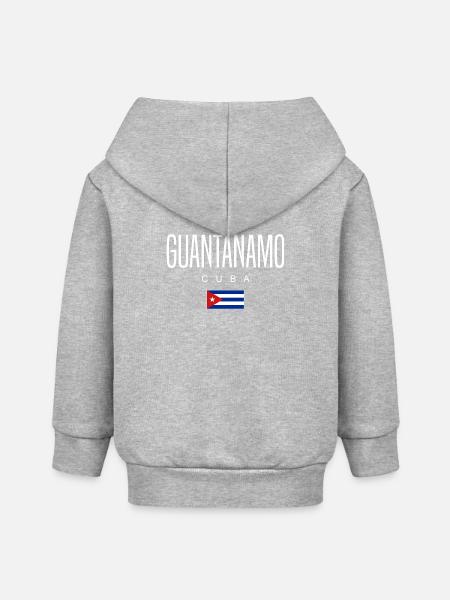 Guantánamo Kuba Kubaner - Baby Organic Kapuzenjacke Baby Connector von Stanley/Stella - Grau meliert