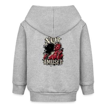 Diable Rouge Pas Amusé Drôle - Veste à capuche bébé bio Stanley/Stella - gris chiné - Dos