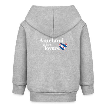 Ameland Lovers - Friesland I - Baby Organic Kapuzenjacke Baby Connector von Stanley/Stella - Grau meliert - Hinten