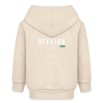 Hors ligne, c’est la nouvelle bio - Veste à capuche bébé bio Stanley/Stella - écru doux - Dos