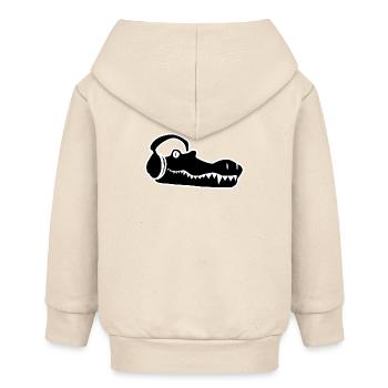 Krokodil Sound - Baby Organic Kapuzenjacke Baby Connector von Stanley/Stella - Natur - Hinten