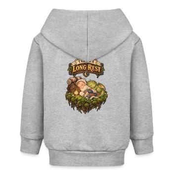 Taking a Long Rest – Baby & Drache RPG Humor - Baby Organic Kapuzenjacke Baby Connector von Stanley/Stella - Grau meliert - Hinten