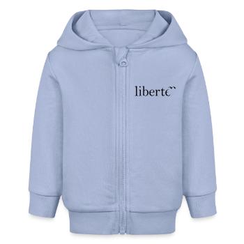 LIBERTÉ - Veste à capuche bébé bio Stanley/Stella - ciel - Devant