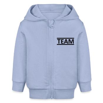 team - Veste à capuche bébé bio Stanley/Stella - ciel - Devant