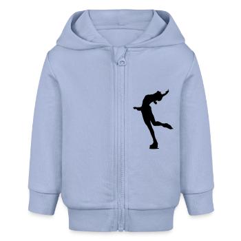 Eislaufen Schlittschuhe - Baby Organic Kapuzenjacke Baby Connector von Stanley/Stella - Sky - Vorne