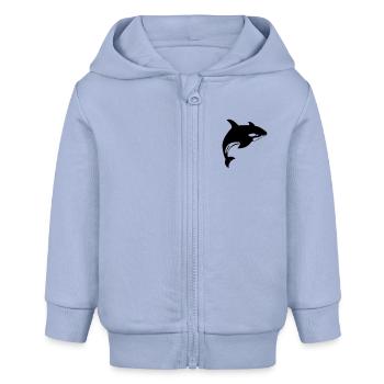 wal - Baby Organic Kapuzenjacke Baby Connector von Stanley/Stella - Sky - Vorne