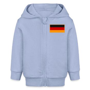 Drapeau allemand au design vintage - Veste à capuche bébé bio Stanley/Stella - ciel - Devant