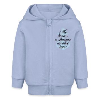 Stranger pocket print - Baby Organic Kapuzenjacke Baby Connector von Stanley/Stella - Sky - Vorne