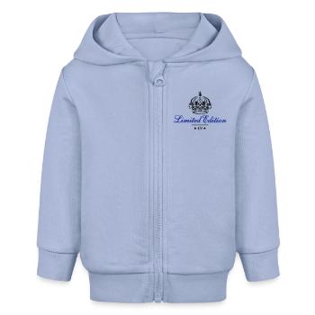 Limited Edition 1/1 Krone 2 - Farbwechsel - Baby Organic Kapuzenjacke Baby Connector von Stanley/Stella - Sky - Vorne
