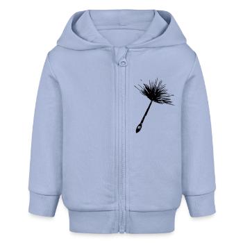 Dandelion - Baby Organic Zip-up Hoodie by Stanley/Stella - sky - Front