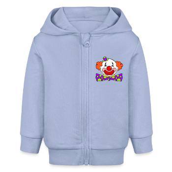 Clown - Baby Organic Kapuzenjacke Baby Connector von Stanley/Stella - Sky - Vorne