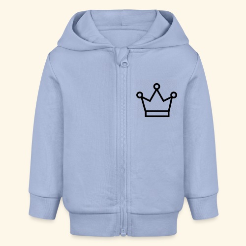 The Queen - Stanley/Stella BABY CONNECTOR økologisk hoodie med lynlås