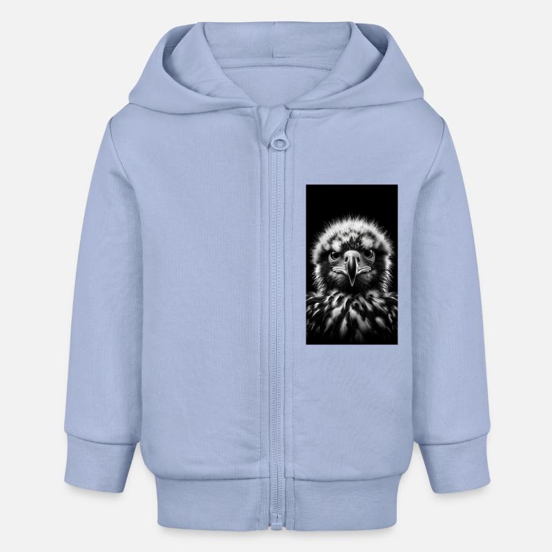 Baby Eagle - Bébé aigle - Veste à capuche bébé bio Stanley/Stella - ciel