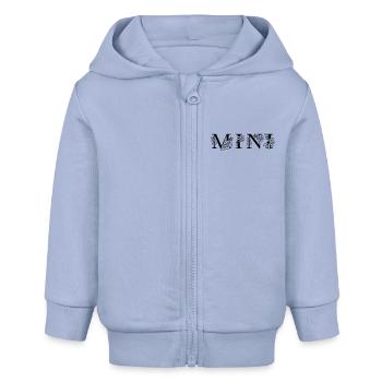 Kleiner Wirbelwind - Baby Organic Kapuzenjacke Baby Connector von Stanley/Stella - Sky - Vorne