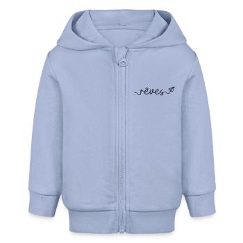 Träume - Baby Organic Kapuzenjacke Baby Connector von Stanley/Stella - Sky - Vorne