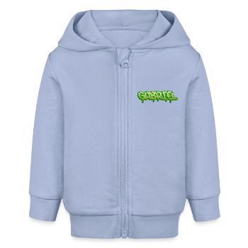 Graffiti name Gabriel - Baby Organic Zip-up Hoodie by Stanley/Stella - sky - Front