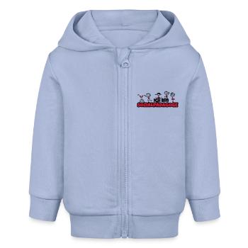 ich bin sozialpädagoge - Baby Organic Kapuzenjacke Baby Connector von Stanley/Stella - Sky - Vorne