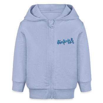 Om Mani Padme Hum - Sanskrit - Baby Organic Kapuzenjacke Baby Connector von Stanley/Stella - Sky - Vorne