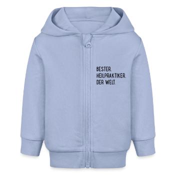 Bester Heilpraktiker - Baby Organic Kapuzenjacke Baby Connector von Stanley/Stella - Sky - Vorne