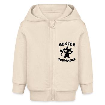 cool meilleur beau-frère design - Veste à capuche bébé bio Stanley/Stella - écru doux - Devant