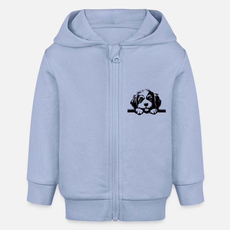 Havanais - Veste à capuche bébé bio Stanley/Stella - ciel