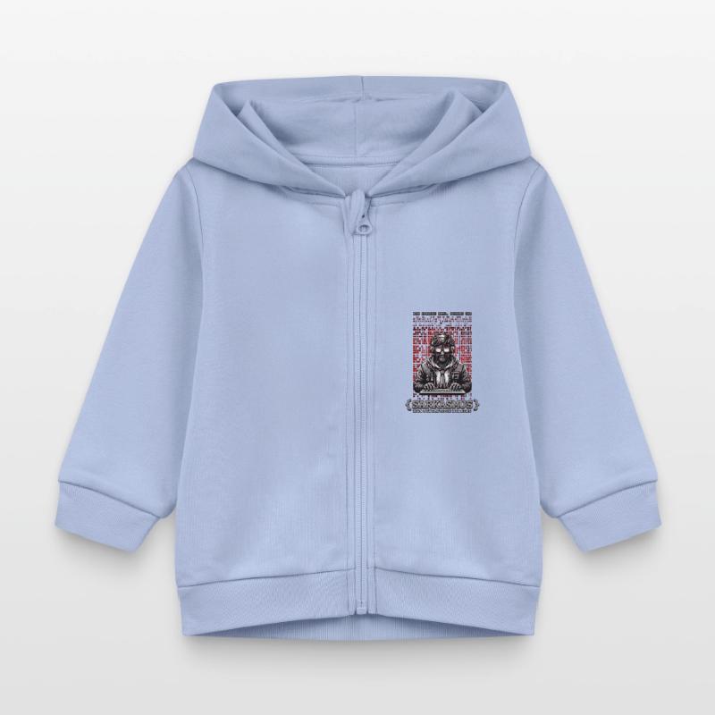 Je parle HTML, Python et sarcasme Veste à capuche bébé bio Stanley/Stella