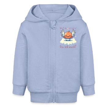 Quand les étoiles dansent, enfants, bébés et adultes - Veste à capuche bébé bio Stanley/Stella - ciel - Devant