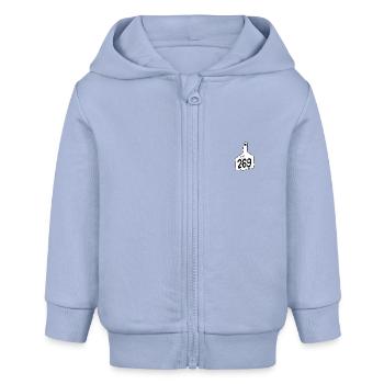 269 Vegan Design - Baby Organic Zip-up Hoodie by Stanley/Stella - sky - Front