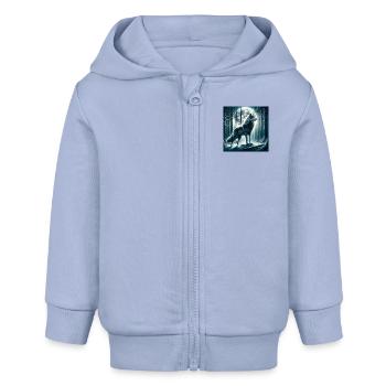 Wolf - Baby Organic Kapuzenjacke Baby Connector von Stanley/Stella - Sky - Vorne