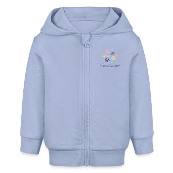 kleiner Bruder - Baby Organic Kapuzenjacke Baby Connector von Stanley/Stella - Sky - Vorne