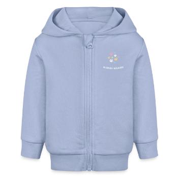 kleiner Bruder 2 - Baby Organic Kapuzenjacke Baby Connector von Stanley/Stella - Sky - Vorne